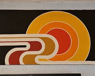 s Retro Sunburst Wall Art