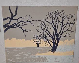 Marushka Winter Trees Painting