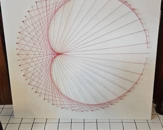 Geometric String Art Wall Hanging