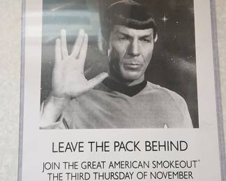 Star Trek Spock AntiSmoking Poster