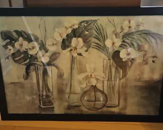 Orchids in Vases Framed Print