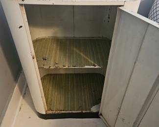 Vintage Metal Utility Cabinet second image