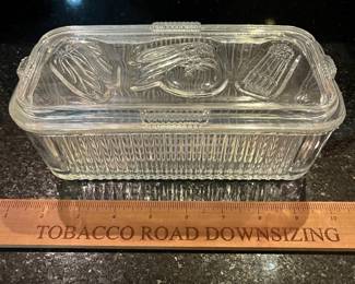 V130 - $75. Vintage Glass Refrigerator Food Storage Containers.