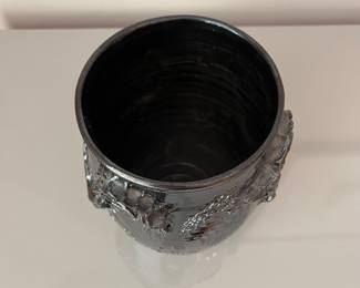 V31 - $30. F. Parker signed pottery vase.