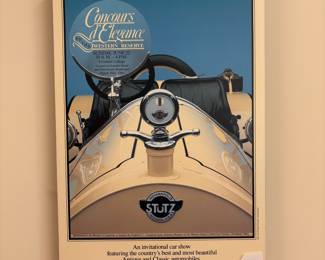 V100 - $45. Concours d’ Elegance of the Western Reserve. Measures 16.5” x 23.5”. Foam board Poster.