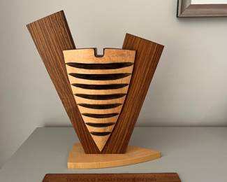 V32 - $125. Michael Joerling 2002 Wooden Art Sculpture.