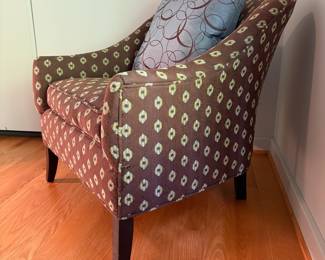 V54 - $175. Rowe Furniture Side Chair. Measures 31” Wide x 30” Deep x Floor to seat 20” x Floor to back 30.5 Tall.
