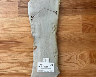 V19 - $40. "Owl Song" Melody Troncale Pottery. Measures 7.5” x 19”.