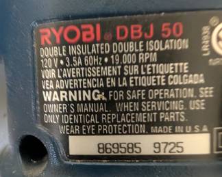 V150 - $35. Ryobi Biscuit Joiner Model DBJ50.
