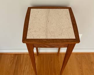 V24 - $125. Expertly Hand Made Tile Top Plant Stand. Measures 14.5” x 14.5” x 32” Tall.