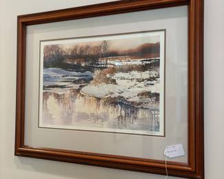 V72 - $100. Nita Engle signed & numbered print. "April Light". Measures 32.25” x 26” framed.
