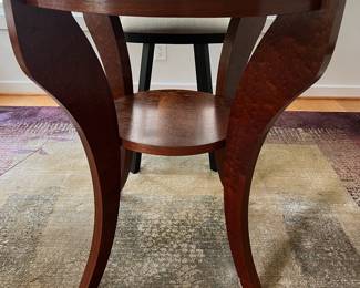 V1 - $850. *Beautiful* Handcrafted High Top Table. Table Measures 45.5” Diameter x 35.5” Tall.