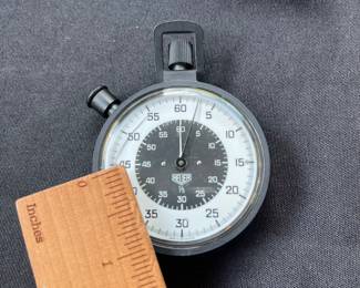 V117 - $80. Vintage Heuer Military Stopwatch. Parts Only.