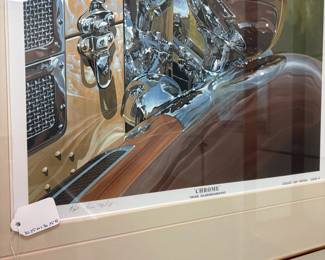V95 - $75. “Chrome” 1932 Duesenberg. Classic Car Series Plate 4. By Tom Hale. Numbered and Signed Print. Measures 30.25” x 36.25”.