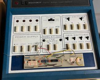 V122 - $300. Vintage Healthkit Lot. Microprocessor Trainer Systems with tons of accessories.