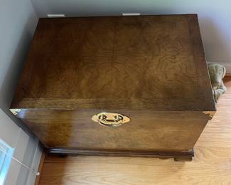 V15 - $145. Asian Style Lane Furniture Chest. Measures 25” x 17” x 19” Tall.