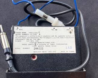 V115 - $30. Vintage Realistic AM/FM Converter. Model 12-135A. Untested.