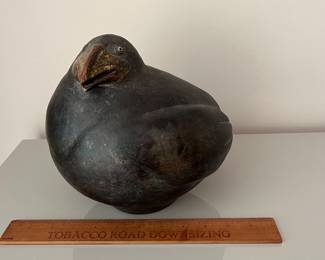V28 - $85. Karen Allen Reed 1993 Pottery Bird Sculpture