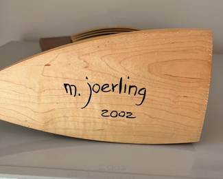 V32 - $125. Michael Joerling 2002 Wooden Art Sculpture.