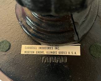 V14 - $100. Carousel Industries Inc. Gumball Machine. Measures 39” Tall.