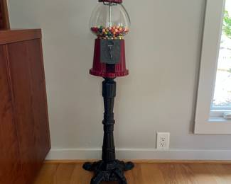 V14 - $100. Carousel Industries Inc. Gumball Machine. Measures 39” Tall.