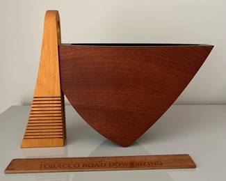 V30 - $125. Michael Joerling signed Wooden Art Sculpture.