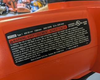 V146 - $30. Black & Decker LHT2240 Hedge Trimmers.