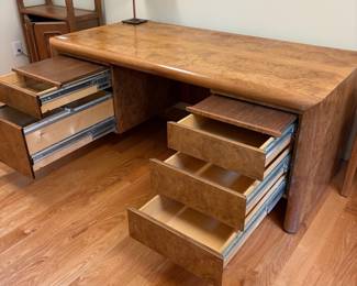 V92 - $600. Edward Axel Roffman Associates Burl Desk. Measures 72” x 36” x 29” Tall. HEAVY. You need at least 2 really strong people - preferably 4.