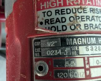 V153 - $50. Milwaukee 0234-1 Magnum Holeshooter Electric Corded Drill.