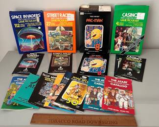 V42 - $30. Vintage ATARI Game Boxes, Manuals and Magazines. NO Games.