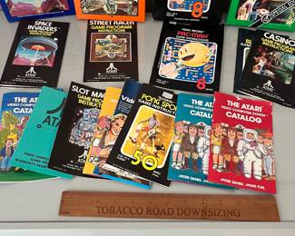 V42 - $30. Vintage ATARI Game BOXES, Manuals and Magazines. NO Games.