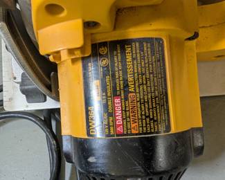 V155 -$60. Dewalt DW364. 7-1/4" corded circular saw.
