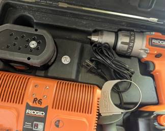 V168 - $70. Ridgid Drill and Battery Charger.