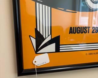V101 - $75. Framed Poster. Auburn 86. World’s Greatest Classic Car Show. 1986 Auburn Cord Duesenberg Festival. Measures 25” x 37”.