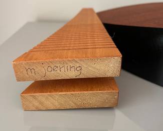 V30 - $125. Michael Joerling signed Wooden Art Sculpture.