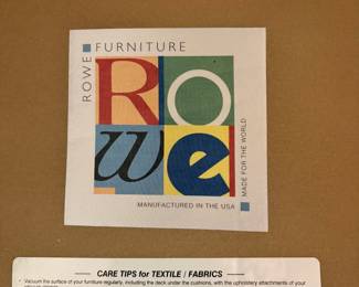 V54 - $175. Rowe Furniture Side Chair. Measures 31” Wide x 30” Deep x Floor to seat 20” x Floor to back 30.5 Tall.