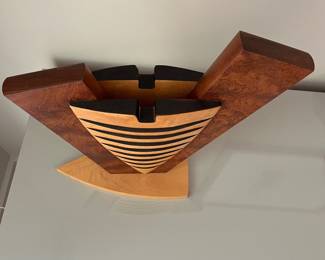 V32 - $125. Michael Joerling 2002 Wooden Art Sculpture.