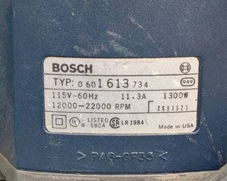 V147 - $80. Bosch Plunge Router 1613EVS.