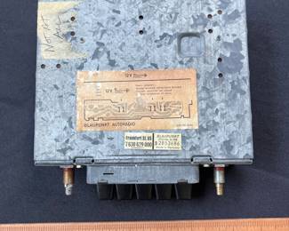 V118 - $80. Vintage Blaupunkt Frankfurt Germany AM/FM “Blue Dot” Radio. Untested.