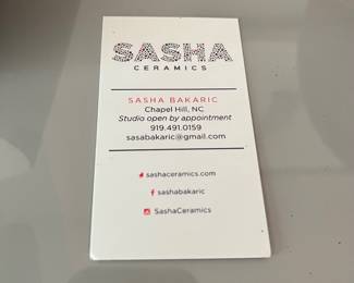 V27 - $225. Sasha Ceramics - Sasha Bakaric. Inspired by microscopic organisms and cells