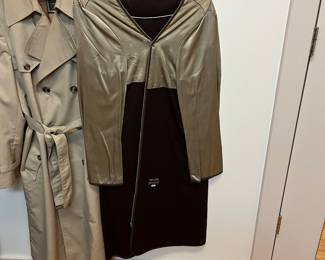 V172 - $120. Men's Christian Dior Monsieur Double Breasted Belted Trench Coat Size 44. Great condition.