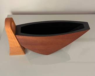 V30 - $125. Michael Joerling signed Wooden Art Sculpture.