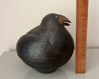 V28 - $85. Karen Allen Reed 1993 Pottery Bird Sculpture