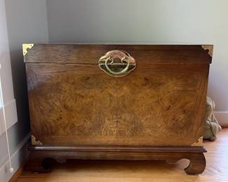 V15 - $145. Asian Style Lane Furniture Chest. Measures 25” x 17” x 19” Tall.