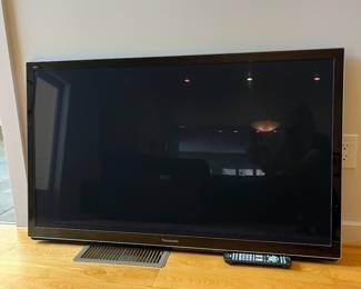 V8 - $25. 50” Panasonic Plasma TV with Remote. Model TC-P50GT30.