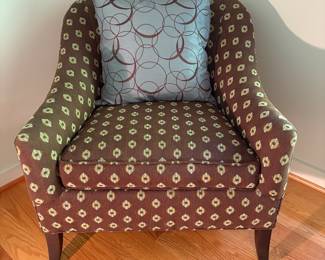 V54 - $175. Rowe Furniture Side Chair. Measures 31” Wide x 30” Deep x Floor to seat 20” x Floor to back 30.5 Tall.