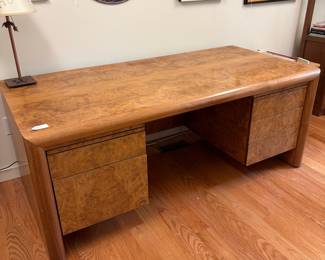 V92 - $600. Edward Axel Roffman Associates Burl Desk. Measures 72” x 36” x 29” Tall. HEAVY. You need at least 2 really strong people - preferably 4.
