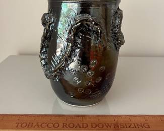 V31 - $30. F. Parker signed pottery vase.