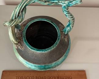V37 - $50. Signed - 1990 Decorative Pottery Pot.
