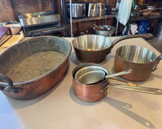 Copper pot set